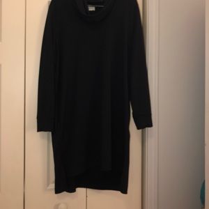 Black turtleneck dress